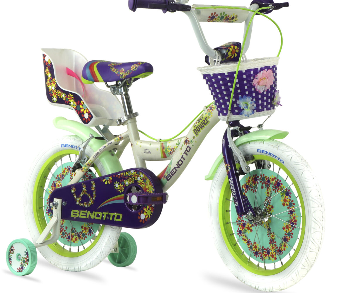 BICICLETA BENOTTO BMX FLOWER POWER MATE/MORADO  R16 1V - Image 3